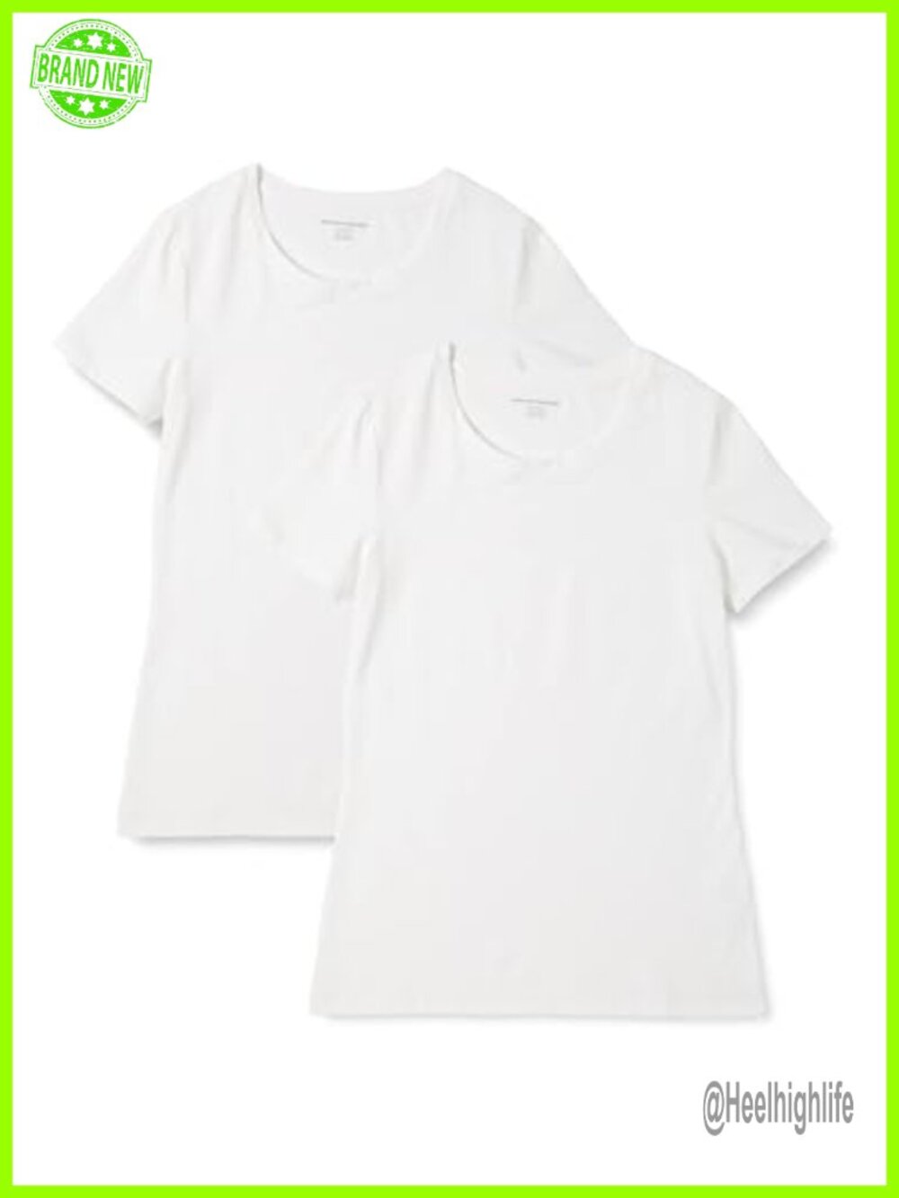 Women's Cotton Modal Crewneck Short Sleeve T-Shirt Regular Fit 2 Pack